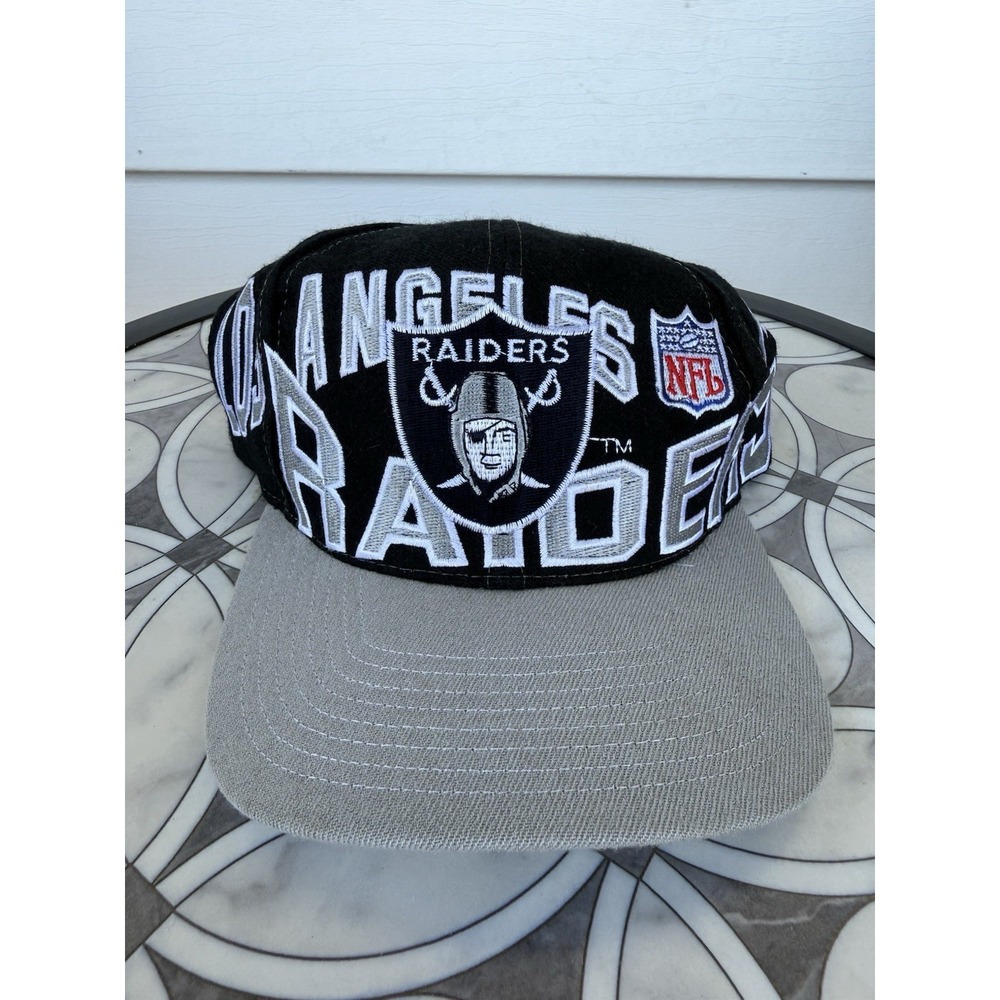 Vintage Los Angeles Raiders Hat Cap Apex One Pro Line Wool Block Script 90s